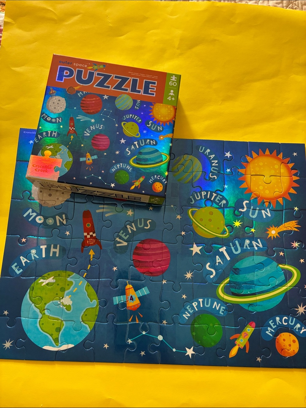 Crocodile Creek - OUTER SPACE PUZZLE (60 pcs. - 4+)